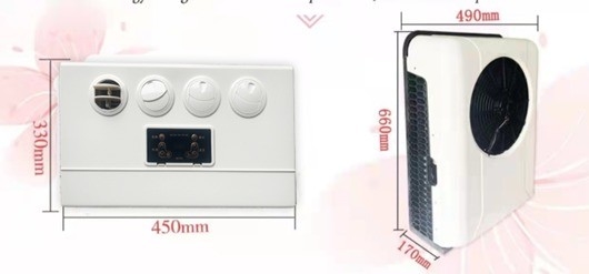 ZC-03A-480s トラックバン船用電気エアコン 400g冷却剤充電重量